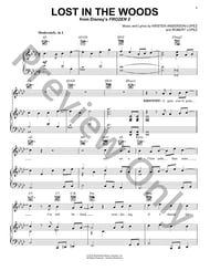 Lost In The Woods piano sheet music cover